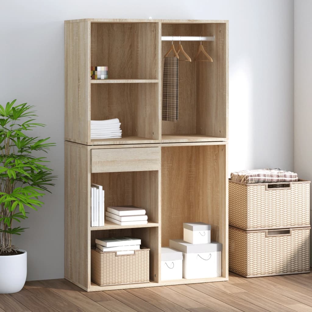 Dressing Cabinet Sonoma Oak 80x40x65 cm Engineered Wood
